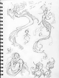 Drawing Mermaid Fantasy Sirens 45 Ideas Mermaid Drawings Mermaid Sketch Mermaid Art