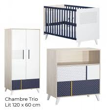Sauthon est le spécialiste des produits de type : Sauthon Meubles Chambre Trio Lit 120 X 60 Armoire Commode Hello Made In Bebe
