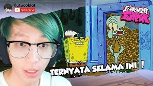 Squidward Keciduk Makan Krabby Patty