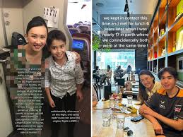 Boy reunites with SIA flight attendants after 13 years