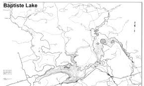 baptiste lake fishing map chart bancroft ontario