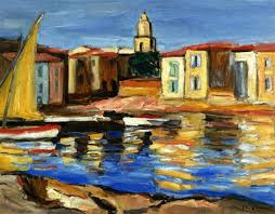 Le Port De La Panche Saint Tropez Charles Camoin Art Saint Tropez Painting