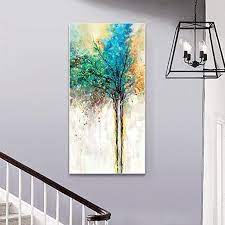 Canvas Wall Art Green Tree Woods Canvas Print Paintings For Wall And Home Decoration Wall Art Canvas Prints Wood Canvas Print Wood Artwork