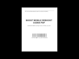 Boost Mobile Reboost Codes Boost Mobile Owners Manuals Manual