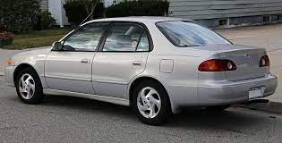 2001 Toyota Corolla S In Silver Rear Toyota Corolla Wikipedia Toyota Corolla Corolla Toyota Cars