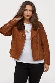 H M Suede Biker Jacket Brown Ladies H M Ca Suede Biker Jacket Biker Outfit Suede Biker