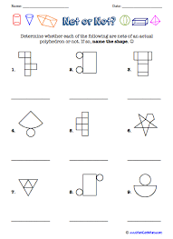First grade geometry covers basic shapes, as well as an introduction to 3d shapes. 3 D Shapes Worksheets Free Printables