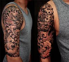 Pin By Aun Arch Sodsai On Black And Grey Asian Tattoos Tiger Tattoo Half Sleeve Tattoo Half Sleeve Tattoos For Guys