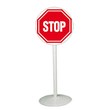 Panneau de signalisation routière stop. Poteau Mobile Avec Panneau Stop Direct Signaletique