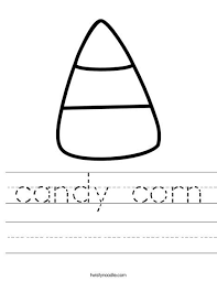 Candy Corn Worksheet Candy Corn Halloween Preschool Tracing Worksheets Preschool