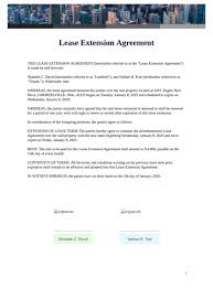 To get the best deal, know more about the leasing process. Lease Extension Agreement Pdf Templates Jotform