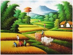 Ide penting 31+ gambar pemandangan alam yang sangat indah dan mudah digambar. Info Terkini 28 Gambar Petani Menanam Padi Di Sawah Kartun