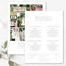 Pricing Guide For Wedding Photographers Photoshop Template Etsy Photographer Templates Photography Pricing Wedding Photographer Pricing Guide
