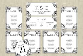 Wedding Seating Chart Template Download Instantly