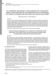 El decretodeurgencia n 017 2019 que ministerio de salud del. El Acuerdo Nacional Como Espacio De Consenso Para La Definicion De Los Objetivos De La Reforma De Salud Y Establecer Politicas De Salud En El Peru