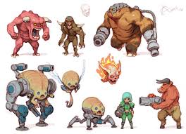 Chibi Doom Character And Monsters Game Character Design Character Design Character Design Inspiration