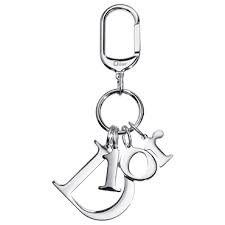 Silver Tone Key Ring With D I O R Letters Bijoux De Sac Porte Cle Bijoux