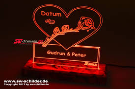 Fertige geschenke und gravierte beispiele für welches material eignen sich die maschinen. Led Gravierte Geschenk Ideen Schild Hochzeit Wunschname Datum Mit Indirekter Led Beleuchtung