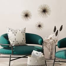 Add a distinctive touch of elegance to your home with scenario home's artwork and sculptures. Stratton Home Decor Set Of 3 Black And Gold Starburst Metal Wall Art 10 00 X 3 50 X 10 00 Overstock 31945506