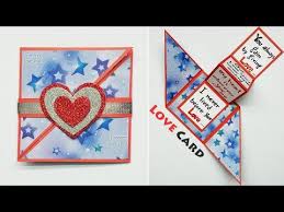 Select a fun or funny, sweet or thoughtful sentiment, and personalize it to make it uniquely between you two. How To Make A Love Card Love Card Making Ideas Love Greeting Cards Latest Design Handmade 279 Youtube Cards Love Cards Card Making