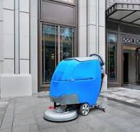 Commercial 60L Capacity Water Tank Electric Walk Behind Cleaning Equipment  Floor Scrubber Cleaner