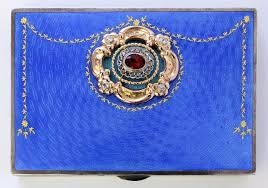 Imperial Russian Silver Guilloche Card Case Russian Silver Faberge Jewelry Faberge