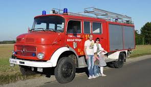 Family Tours America In A Mercedes Fire Truck Overland Rv Fire Trucks Trucks Mercedes
