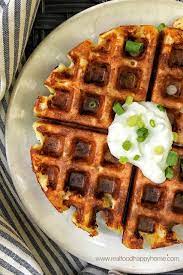 Leftover Mashed Potato Waffles Recipe Real Food Happy Home Recipe Potato Waffles Mashed Potato Waffle Recipe Food
