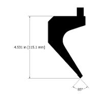 Titan - 85° Extreme Goose Neck Punch, 16 Inch - Langmuir Systems
