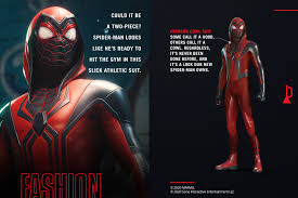 This miles morales' suit was created by the artist rahzzah murdock. Image Crimson Cowl Suit Revealed For Marvel S Spider Man Miles Morales Ps4