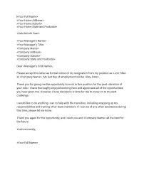 Stunning Basic Resignation Letter Templates Resignation Letter
