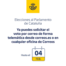 La oficina nacional de procesos electorales (onpe) dio a conocer los horarios sugeridos para que los ciudadanos acudan a votar a sus centros de votación en las próximas. Ya Se Puede Solicitar El Voto Por Correo Para Las Elecciones Al Parlamento De Cataluna Del 14 De Febrero Correos