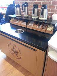Coffee shop equipment needed to open a coffee shop. Condiment Table Coffee Shops Interior Coffee Carts Coffee Stands