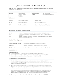 This clearly shows what all you should be highlighting in your resume format for chemical engineering. Medical Curriculum Vitae Templates At Allbusinesstemplates Com
