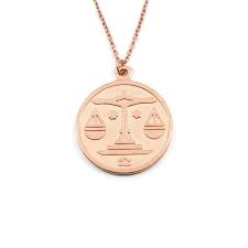 Stilnest Libra Necklace Necklace Zodiac Necklaces