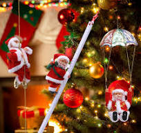 Amazon.com: 3 Pcs Electric Santa Claus Decoration - Rope ...