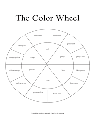 Color Wheel Chart Template 3 Free Templates In Pdf Word