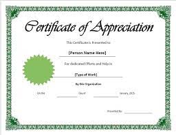 Free appreciation certificate template designs. 11 Free Appreciation Certificate Templates Word Templates For Free Download