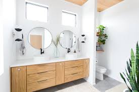 The solid and engineered wood base has a neutral finish that looks just right with the imported italian carrara marble countertop. The Right Height For Your Bathroom Sinks Mirrors And More