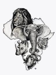Big Five South Africa Big Five South Africa Africa Big South Tattooideasbig Tattoosketches Africa Tattoos African Tattoo Africa Art