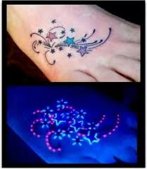 Cool Star Tat Glow Tattoo Black Light Tattoo Uv Tattoo