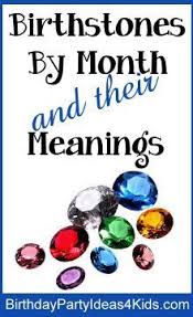 Birthstones And Their Months Birthstones By Month And Their Meanings Also Includes A Chart For Days Of The Week Birthstones What Birth Stones Chart March Birth Stone January Birth Stone