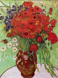 Shop the top 25 most popular 1 at the best prices! Van Gogh Floral Botanical Red Flowers Vase Painting Fine Art Giclee Print Poster With Mounted Canvas Option Van Gogh Art Flower Painting Van Gogh Still Life