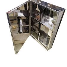 Buy glass bathroom cabinets and get the best deals at the lowest prices on ebay! Ss And Glass Wall Mounting 14x20 Inch Stainless Steel Bathroom Cabinets Rs 2500 Piece Id 21861597791