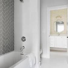 If you are making an all grey bathroom. Light Gray Herringbone Bathroom Tiles Design Ideas