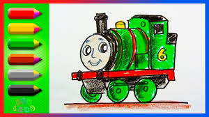 How To Draw Percy The Green Engine Thomas And Friends Drawing And Co Drawings Of Friends Thomas And Friends Preschool Colors