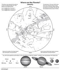 Star Maps Where Are The Planets Activity And Handout