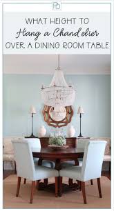 The Basic Rules For How High To Hang A Light Fixture Over Your Dining Room Tab French Country Dining Room French Country Dining Room Table Country Dining Rooms