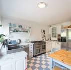 LED Double Ring Flush Mount Light Fixture, 14-in Noma