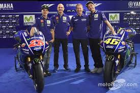 Realistically, all those guys have a good shot at taking the title this weekend. Lin Jarvis Yamaha Factory Racing Managing Director Massimo Meregalli Yamaha Factory Racing Team Director Valentino Ros Yamaha Motogp Motogp Valentino Rossi